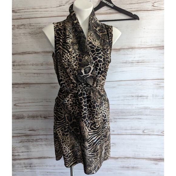 American Rag Snake Print Halter Dress sz Small - Picture 1 of 6